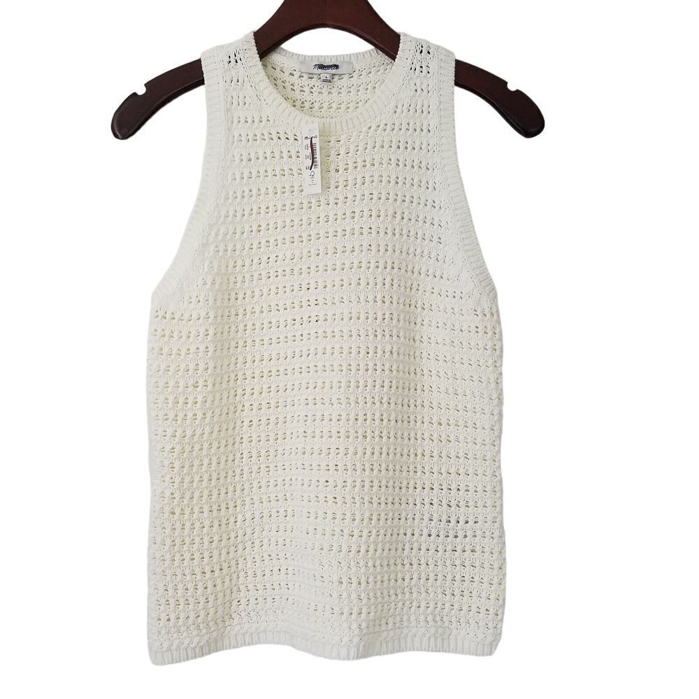 Madewell Cream Sleeveless Sweater